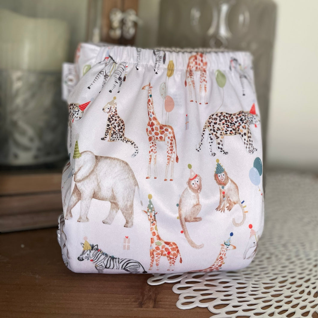 OS Pocket Diaper - Safari Birthday