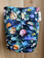 Load image into Gallery viewer, Watercolor Space OS Pocket Diaper
