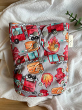 Load image into Gallery viewer, Firetrucks Pocket Diaper
