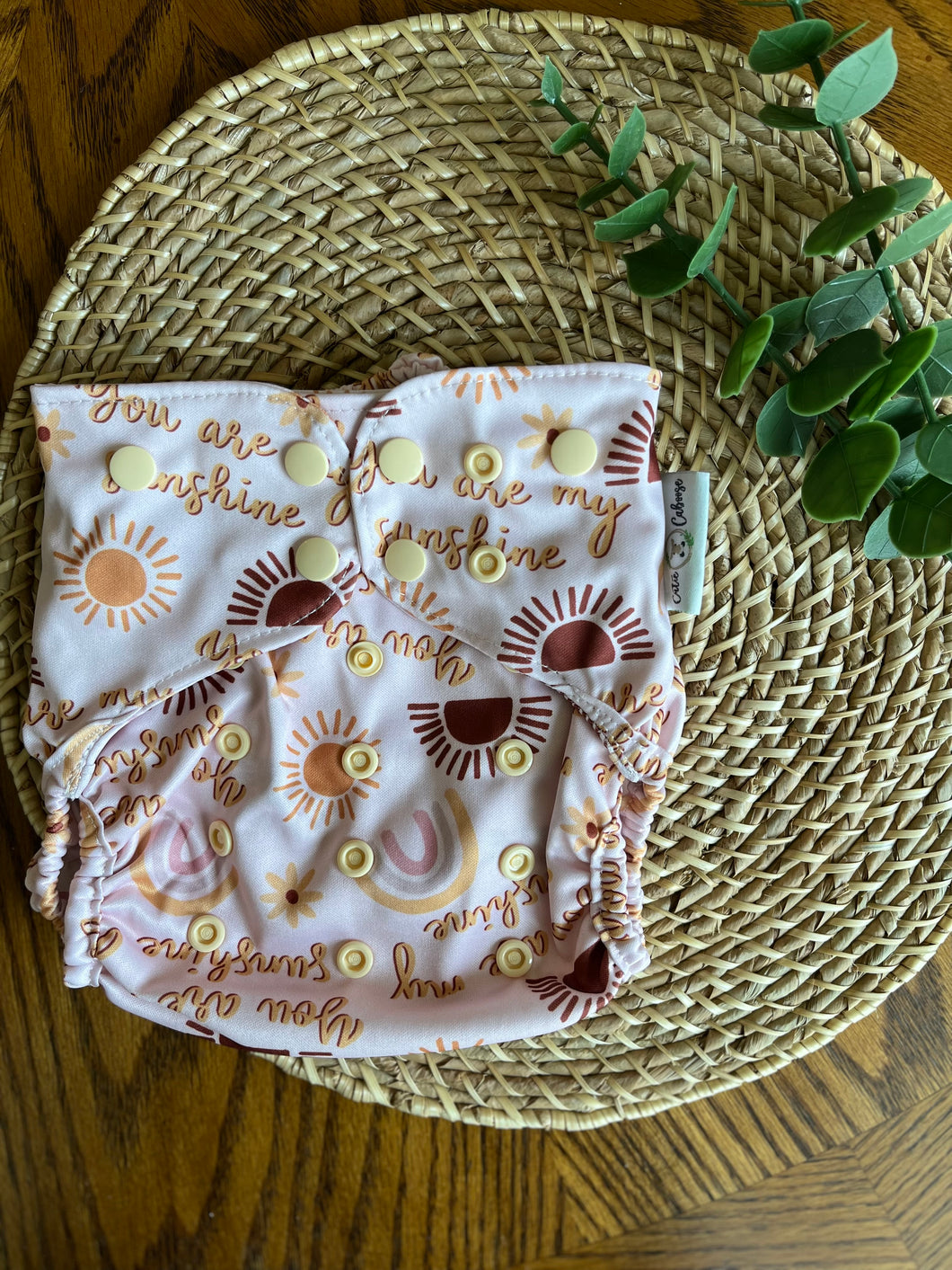 You are my sunshine Pocket Diaper