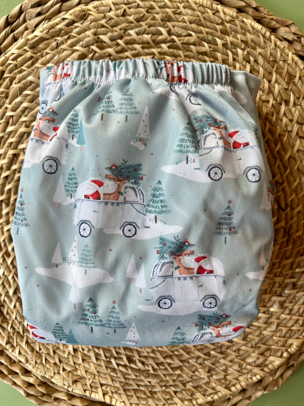 Santas New Ride Pocket Diaper