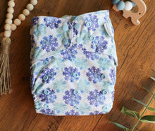 Load image into Gallery viewer, Snowflakes Pocket Diaper-XL
